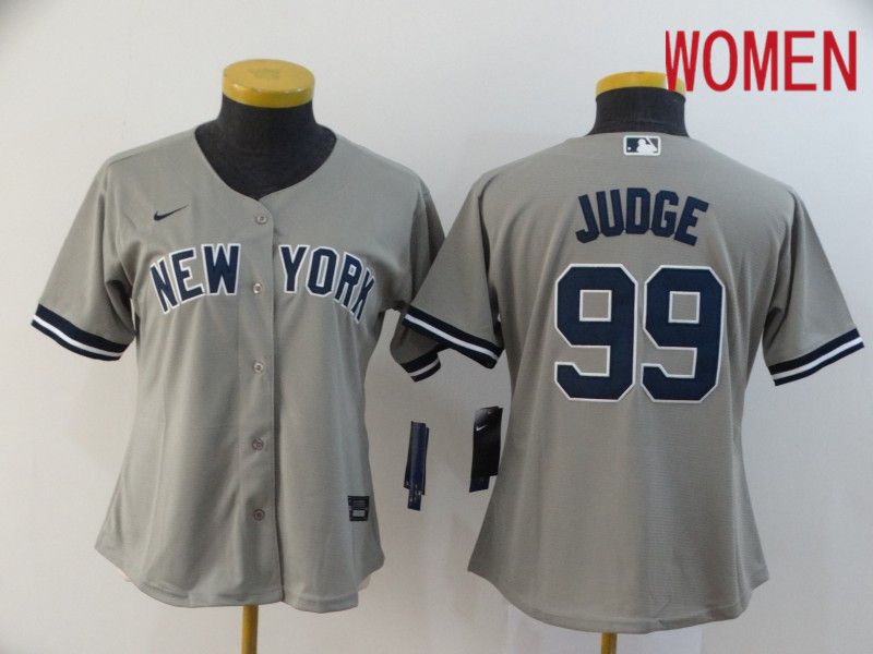 Women New York Yankees #99 Judge Grey Nike Game MLB Jerseys->women mlb jersey->Women Jersey